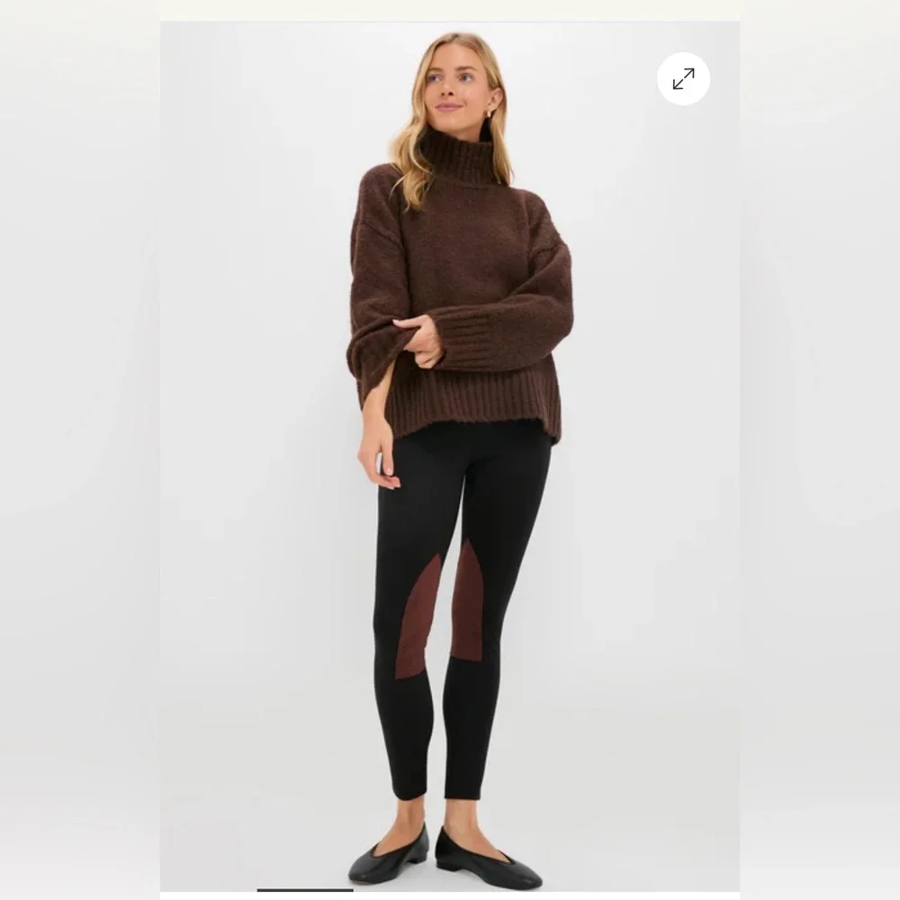 TUCKERNUCK Black Suede Patch Hughes Riding Legging-0316